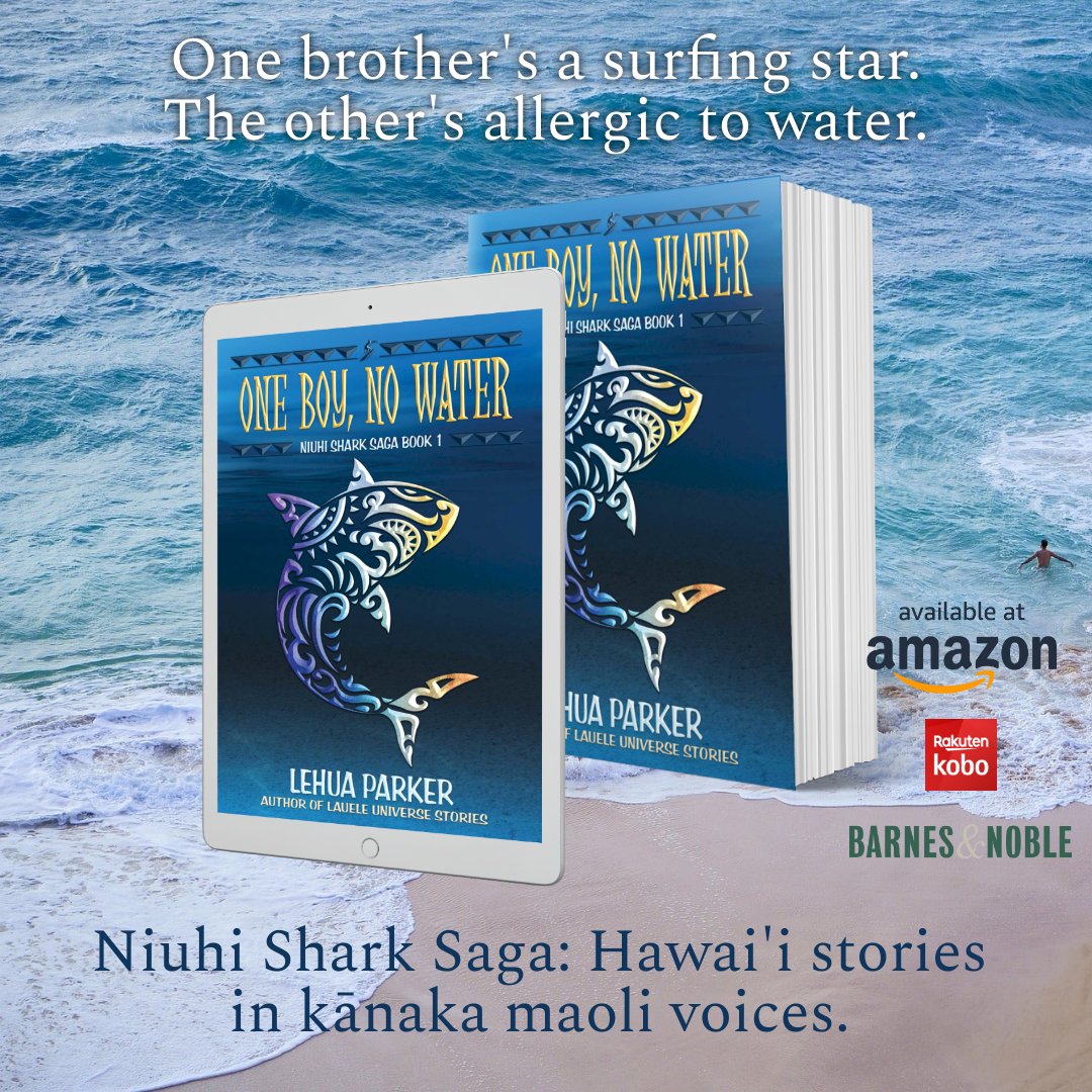 It's not easy for 13-year-old Zader growing up in Hawai'i. ONE BOY, NO WATER was a 2017 Nene Award Nominee. Perfect for 6th grade and up. books2read.com/obnw
#HawaiiReads #AAPI #HawaiiStories #MGReads #NiuhiSharkSaga