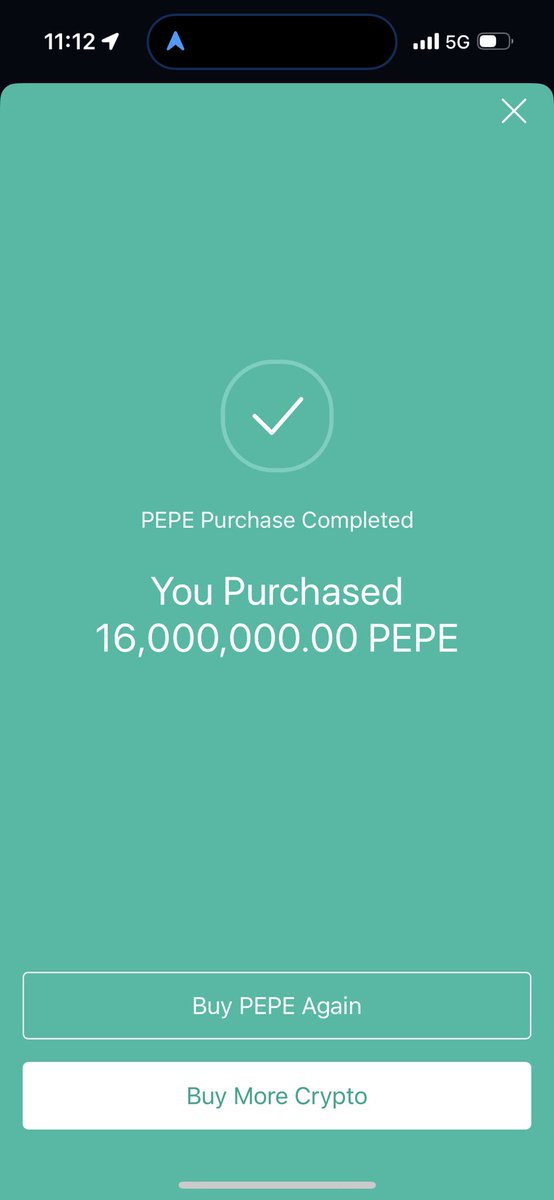 Cause why not. Changed some dogecoin to $PePe. From meme coin to meme coin.