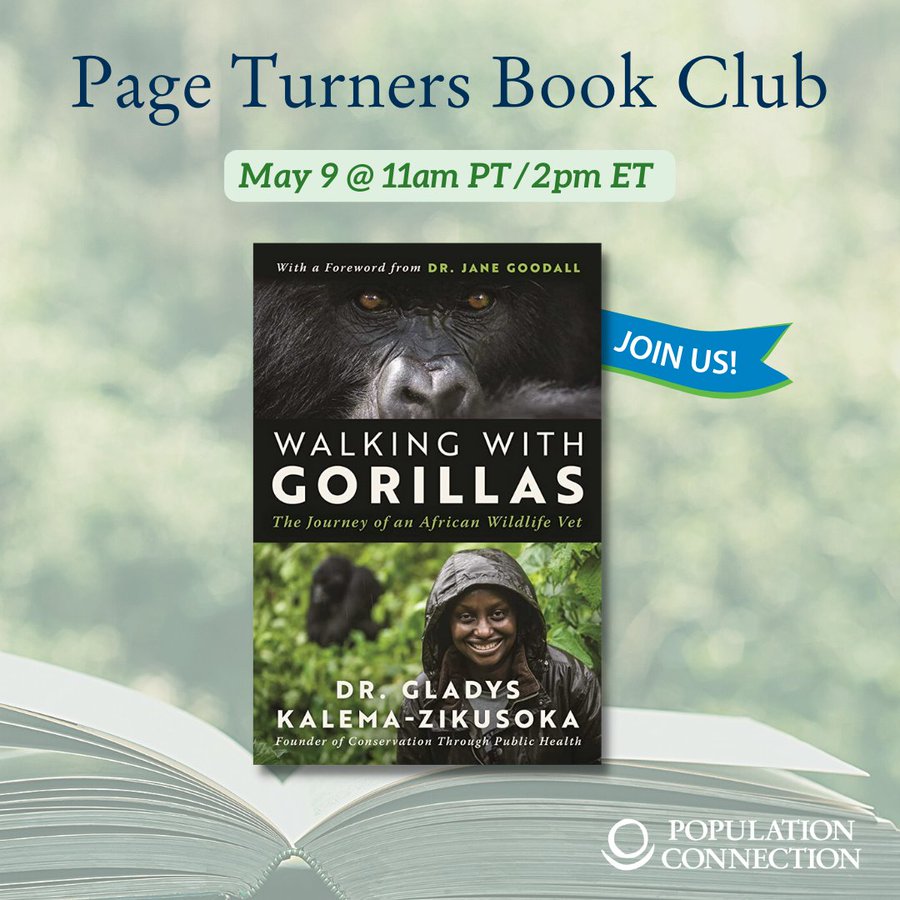 DoctorGladys's tweet photo. I will be speaking today at 2 PM ET/9 PM EAT at the @PopConnect1968 #PageTurnersBookClub 📚about my memoir #WalkingWithGorillas🦍.

Register here https://t.co/fg3R4M6v8V to  virtually join the session.

#OneHealth #WalkingWithGorillas #SavingGorillasOneSipAtATime https://t.co/D4KOlElaKp