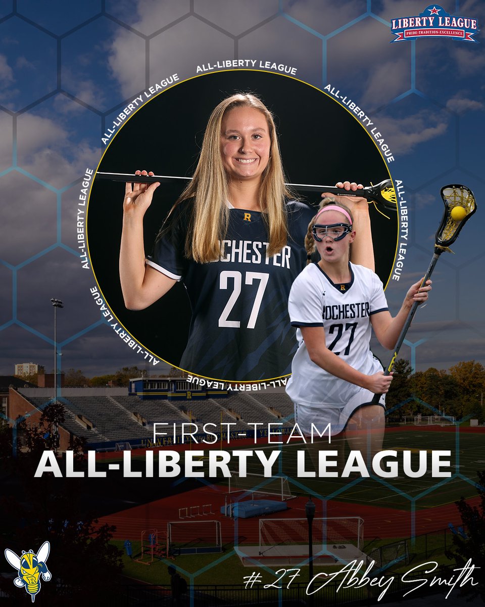 UofRathletics's tweet photo. First-Team All-Liberty League

🥇: Abbey Smith, JR, D

#GoJackets // #d3wlax https://t.co/IMXeOAfowK