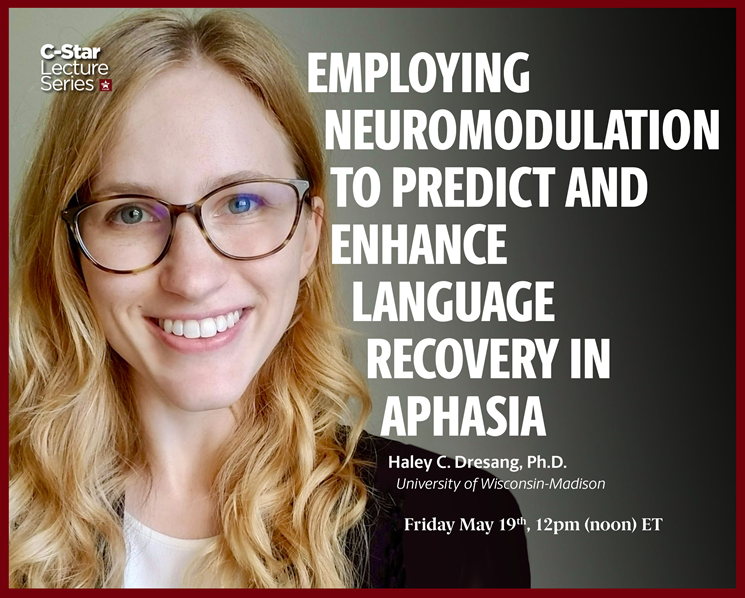 On May 19th @ 12pmEST #PittCSD alum Dr. <a href="/HaleyDresang/">Haley Dresang, PhD</a> will give a talk for the Center for the Study of Aphasia Recovery Lecture Series  cstar.sc.edu/lecture-series/