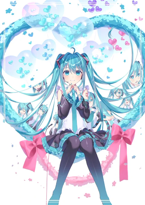 みんな大好き初音ミク!! #初音ミク #初音ミク16周年描き下ろし