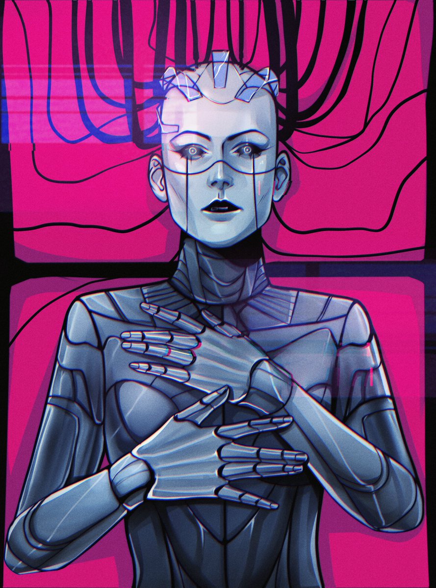 Happy bday my dear friend and coauthor!

Here is her character Eon <33

#scifi #cyberpunk