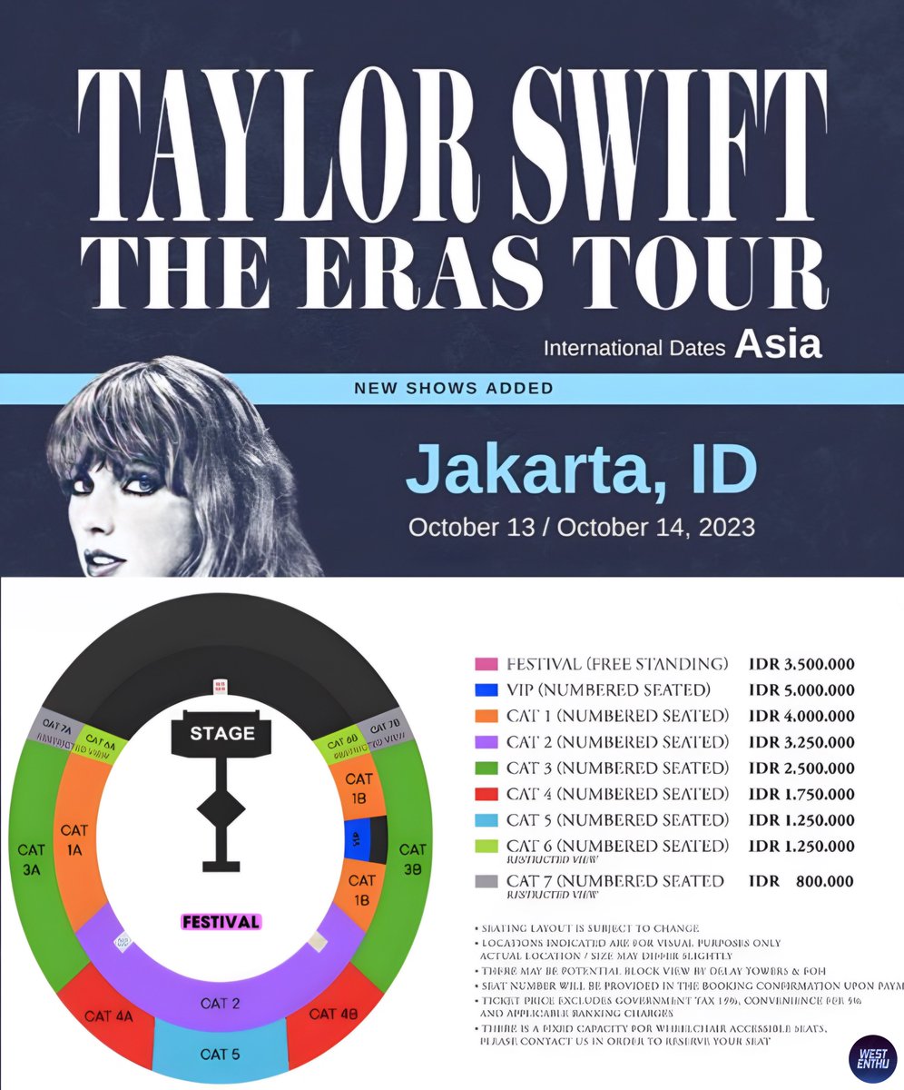 Wst swifties, kalian mau duduk di CAT berapa nih?