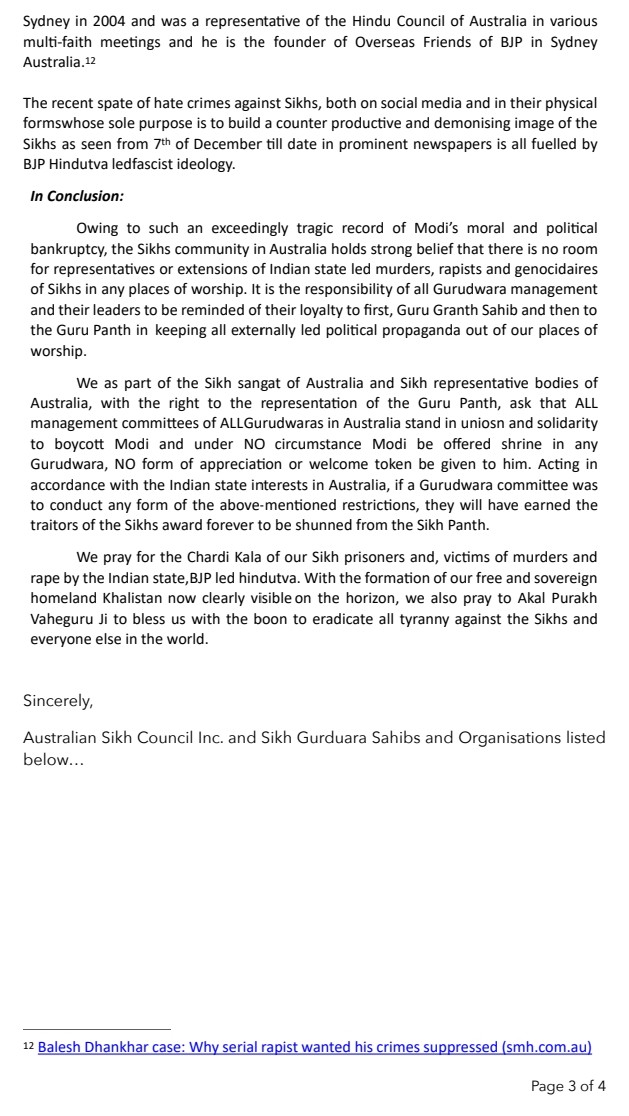 Sikh Council of Western Australia tweet media