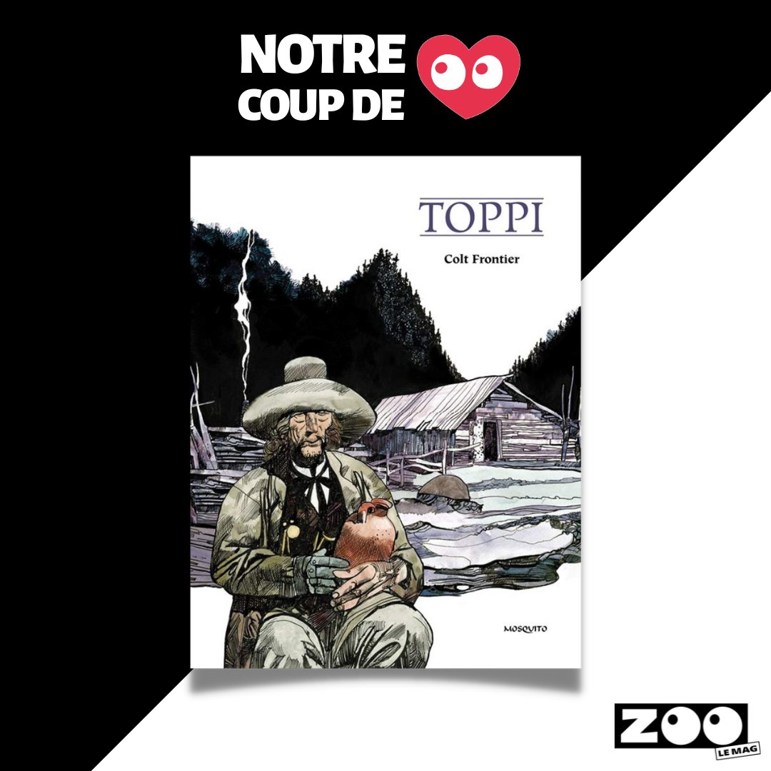 ➡️ Colt Frontier, de Sergio Toppi aux <a href="/bdmosquito/">Editions Mosquito</a>  (réédition) 
"L’occasion de parler du grand Sergio Toppi, auteur italien reconnu par la profession, mais méconnu du grand public malgré son immense talent..." 
La chronique : zoolemag.com/album-bd/30378…