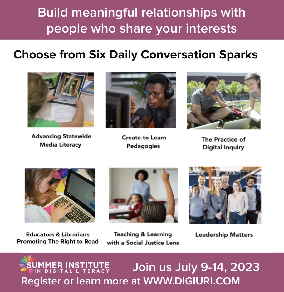 Summer Institute in Digital Literacy, URI tweet media