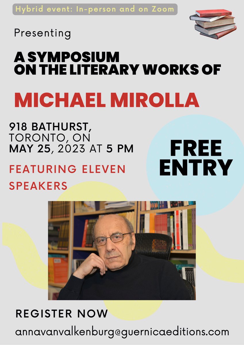 I hope to see you there. Possibility to attend in person or through Zoom. #canlitevents #literarysymposium #literaryevents 1/3