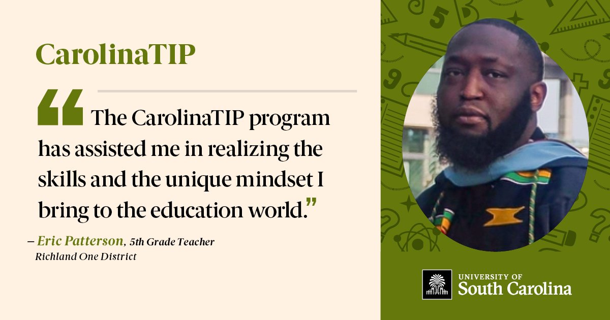 When you focus on new teachers by providing the support they need WHEN they need, you help retain outstanding teachers like Eric Patterson and the many other @Carolina_TIP teachers we are proud to serve.