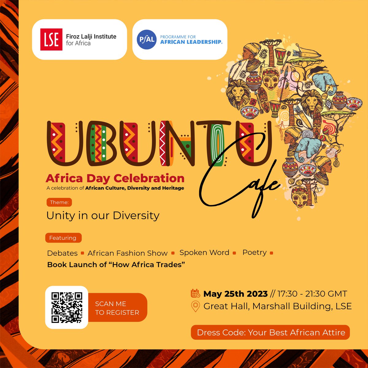 📣EVENT ALERT‼️ Join us for the second Ubuntu Café event, to commemorate #AfricaDay on May 25th. A fun space for African students at LSE and friends of Africa to connect, converge, debate and be empowered.

🗓️May 25th

🕔 17:30 BST

🔗 lse.ac.uk/africa/events/…