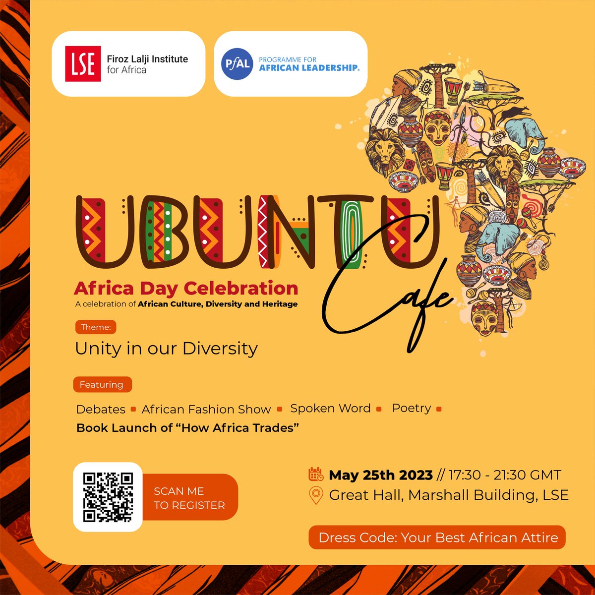 📣EVENT ALERT‼️ Join us for the second Ubuntu Café event, to commemorate #AfricaDay on May 25th. A fun space for African students at LSE and friends of Africa to connect, converge, debate and be empowered. 🗓️May 25th 🕔 17:30 BST 🔗 lse.ac.uk/africa/events/…