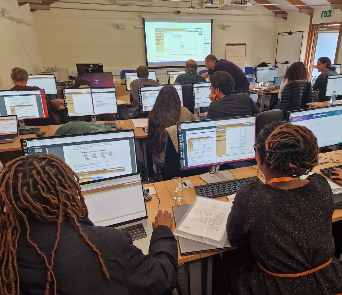 It's been an exciting first day of the <a href="/eventsWCS/">Wellcome Connecting Science Learning and Training</a> Fungal Pathogens 2023 course. Lots of great questions and discussions about the #Ensembl Fungi browser!

<a href="/yeastgenome/">SGD Project @yeastgenome@genomic.social (bsky too)</a> <a href="/MycoCosm/">MycoCosm</a> <a href="/fungidb/">FungiDB</a> <a href="/veupathdb/">VEuPathDB</a> 

#genomics #bioinformatics #fungi 🍄