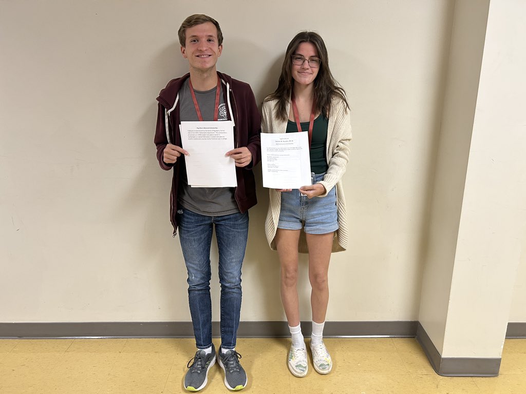 DrPickelNation's tweet image. Congrats to Ashley and Christian! Recipients of the Peg Marr and Derek Austin Scholarships! @ORHS_Wildcats @MrHawk731 @estepintime @JWilliams_math