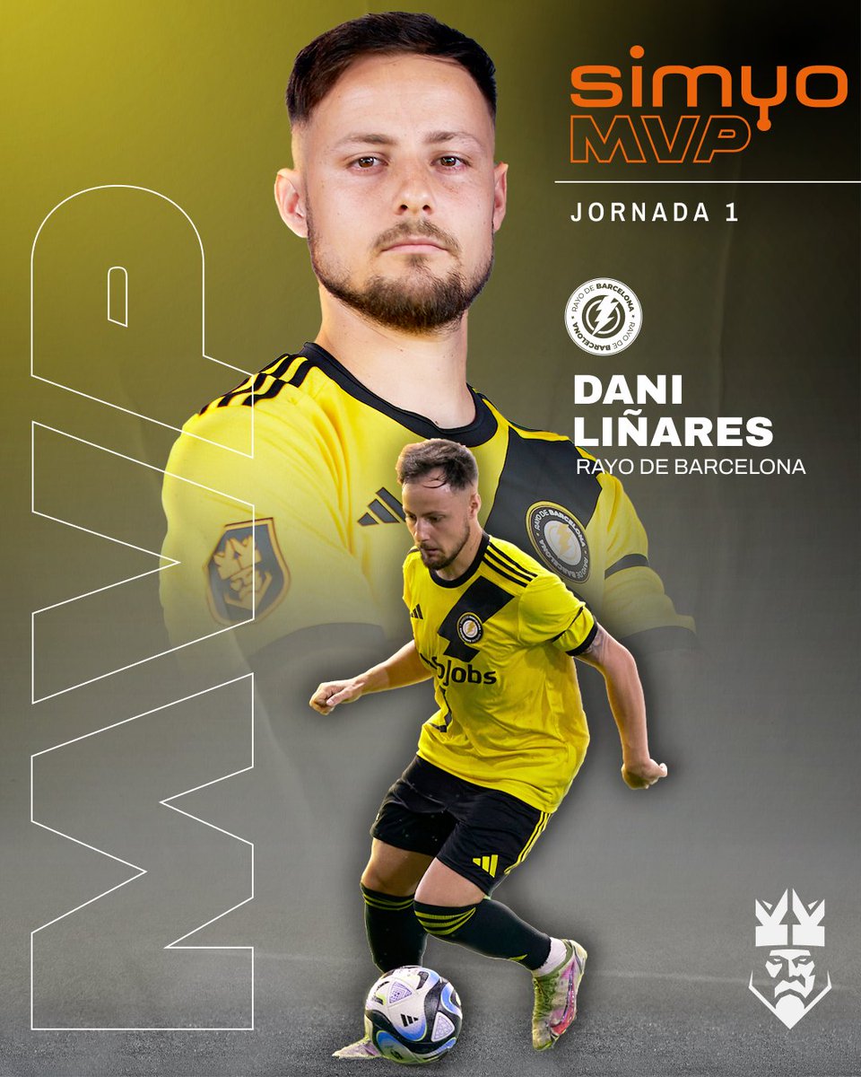 KingsLeague's tweet photo. ⚡ @danilg1998 es el primer #simyoMVP del segundo split.
💪 ¡Felicidades, crack!
#KingsLeague #InfoJobs https://t.co/zbAWJ39JU3