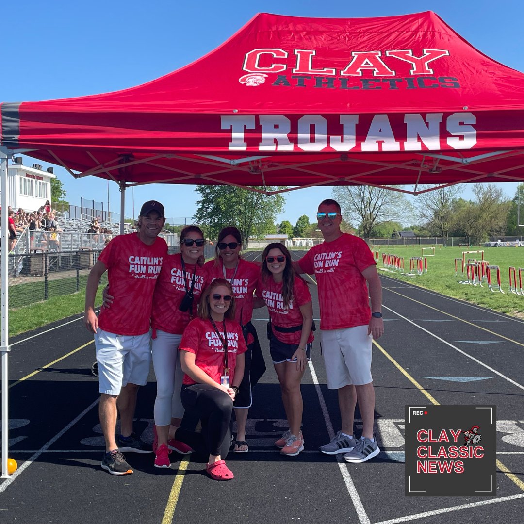 “Miss Engel was a wellness teacher here at Clay, and we all missed her so much that we just wanted to keep her spirit alive, and she was also a cross country runner so we thought we should make a fun run for her," Mrs. Sanders, wellness teacher, said.