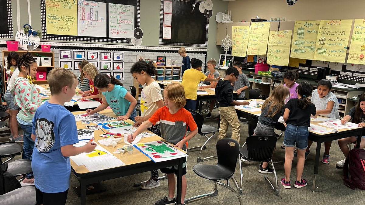 As educators we are consumed with scores, growth, and academics, but we MUST find time to allow students to be creative, express themselves, and find joy. Four students told me they have Never painted in their life today. 😭 #worththemess #momsdaygift #tesbulldogs #wisdgreatness