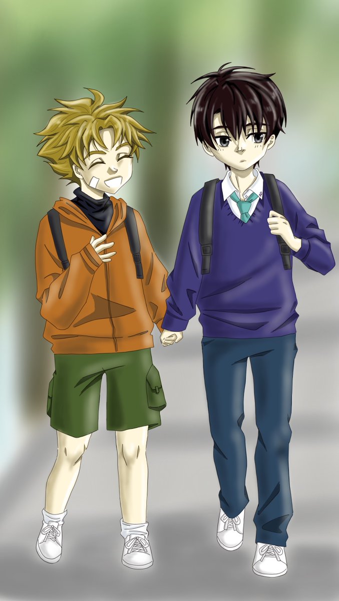 ZerocoolD4's tweet photo. I recently binged Initial D and love these two. Not being able to decide on a dual shot pic, i decided to draw a cute younger version of them instead. 
Anime: initial D. Keisuke and Ryousuke Takahashi https://t.co/jTU7W69KR3