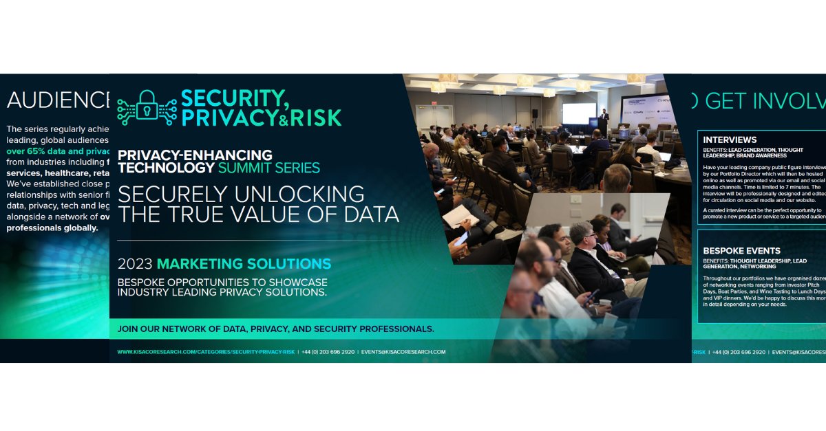 SecurityRisk0's tweet image. Our 2023 Marketing Solutions Brochure is now available!

Showcase industry leading privacy solutions to our network of data, privacy and security professionals! Check it out here: hubs.ly/Q01P7NCQ0

#PrivacyEnhancingTech #Privacy #Data #Security