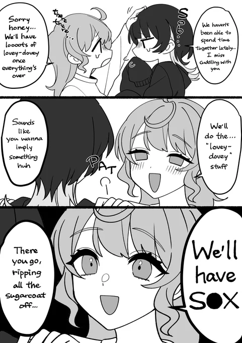 Here you go! The English translation of "The Great Spirit of HENTAI - Part 8" is now available on FANBOX! Until the next update, you can view it on the "Two-of-Us Plan"! Please take a look if you like!💋 #KoharuAndMinato #小春と湊 