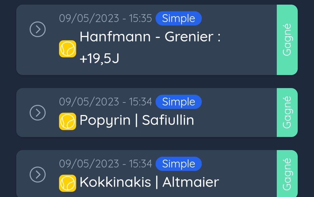 MultiPronos__'s tweet image. 🚨 ALERTE PERFECT 🚨

On vous avait promis le 3/3✅️ aujourd'hui et le voici 

8/9 en 2 jours pour les qualifs à Rome 🇮🇹🎾 

Pour fêter ça : 
🎁 5€ à gagner parmis les RT♻️ (il faut follow) 

T.A.S à 21h00 ⏰️

#TeamParieur