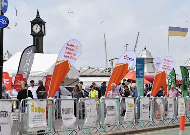 1/3 The Brighton E-Village keeps getting busier and busier with multiple different stands for you to check out. If you can't join us for the 3-days in London Brighton and then Paris, our E-Village is a great way to get involved in the rally on a smaller scale.