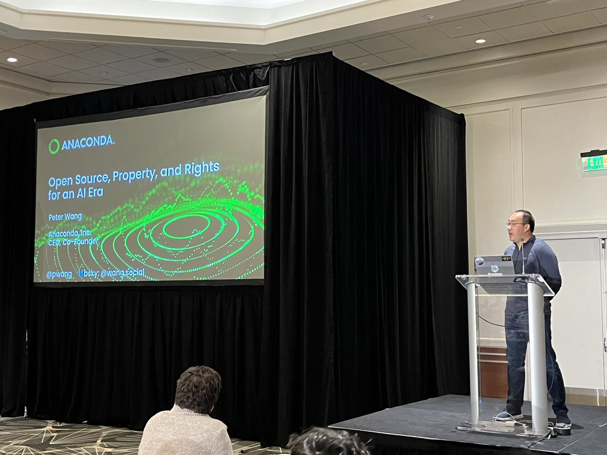 Enrico Rotundo (@enricorotundo) on Twitter photo Inspiring talk around OSS, AI and more by <a href="/pwang/">Peter Wang 🦋</a> #CoDSummit. Will definitely watch the video recording once it goes out! Inspiring talk around OSS, AI and more by <a href="/pwang/">Peter Wang 🦋</a> #CoDSummit. Will definitely watch the video recording once it goes out!