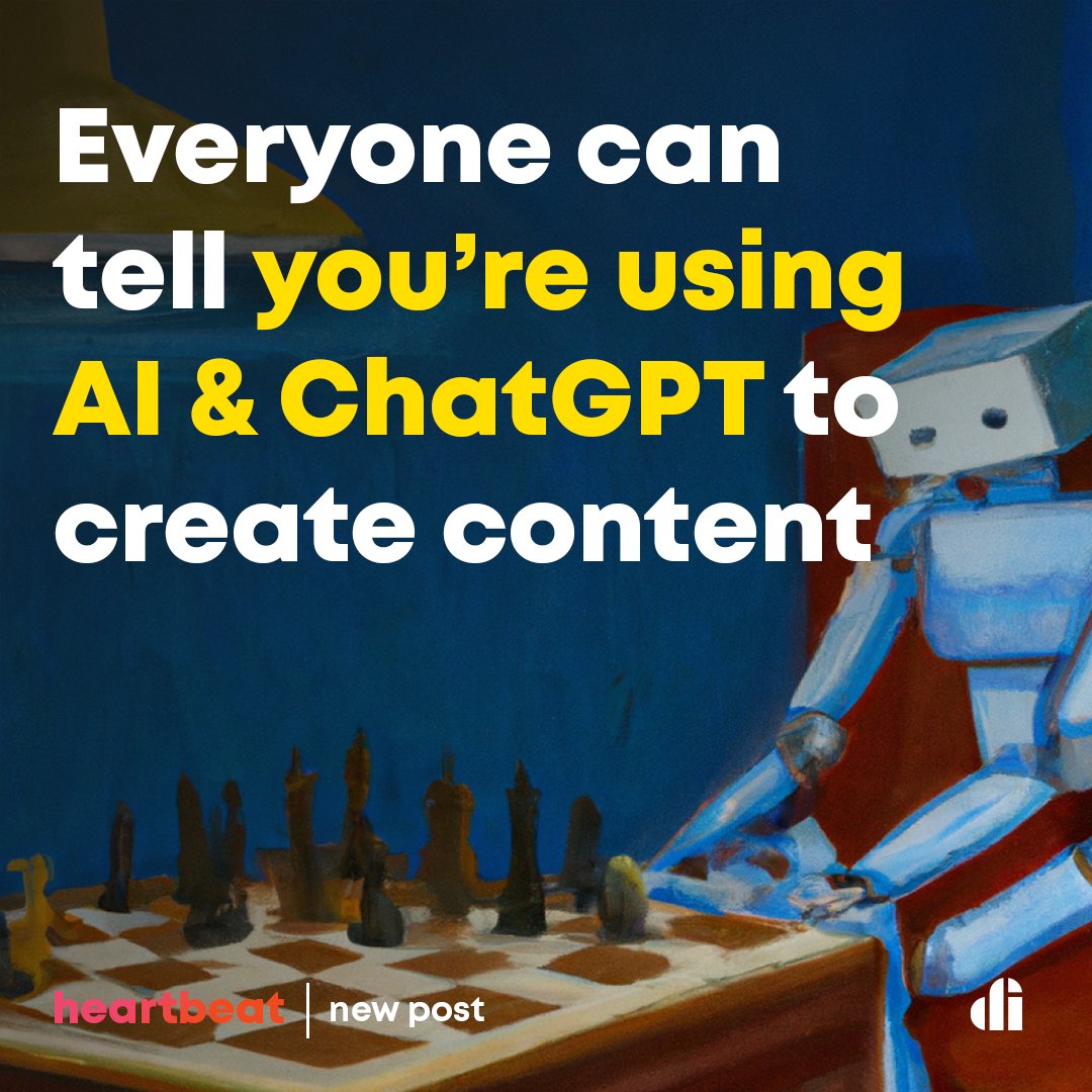 Everyone can tell you're using AI & ChatGPT to create content