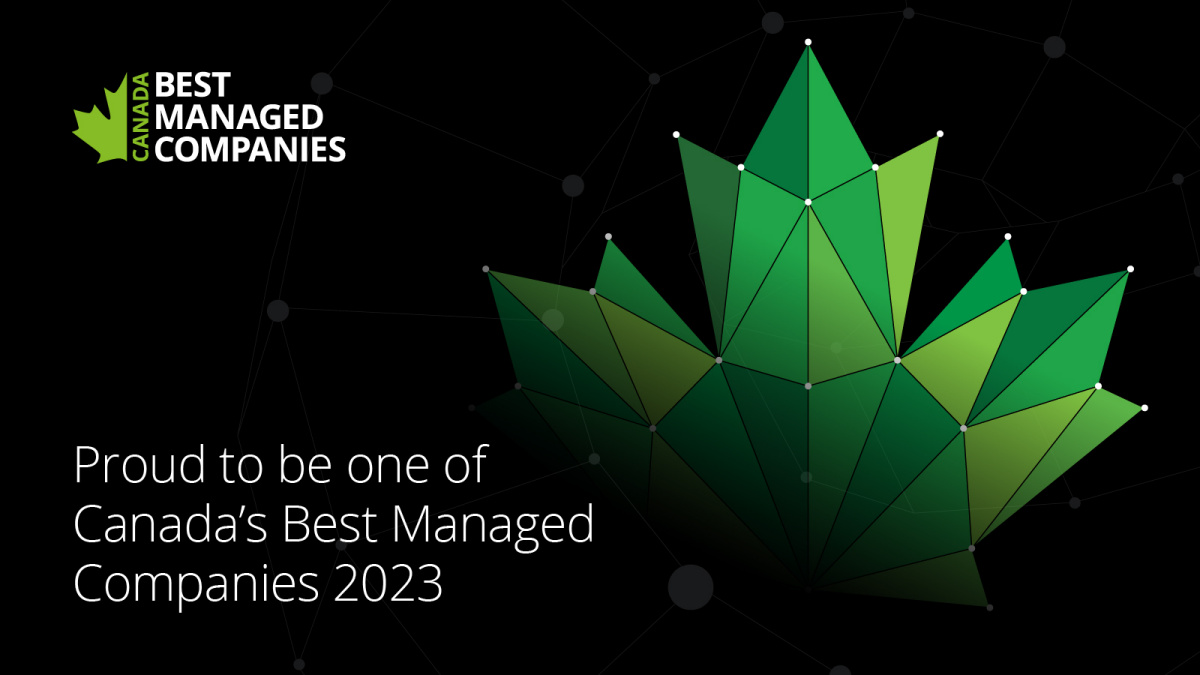 For the third consecutive year, we are proud to be awarded the prestigious title of Canada's Best Managed Companies. Congratulations to the team and thank you Deloitte! To read the press release: lnkd.in/dgiZeAYX.
