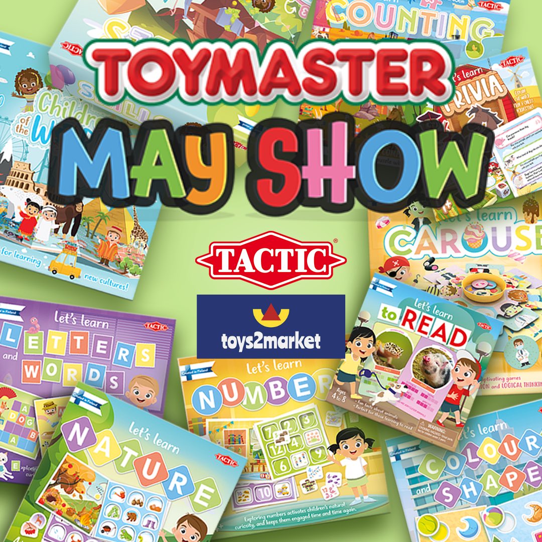 One week to go! Tactic will be represented at the <a href="/ToymasterLtd/">Toymaster</a> Show on the toys2market stand in Harrogate next week. We’re looking forward to showing independent toy retailers our 2023 games collection. Find us in the Upper Marquee. #MayShow23