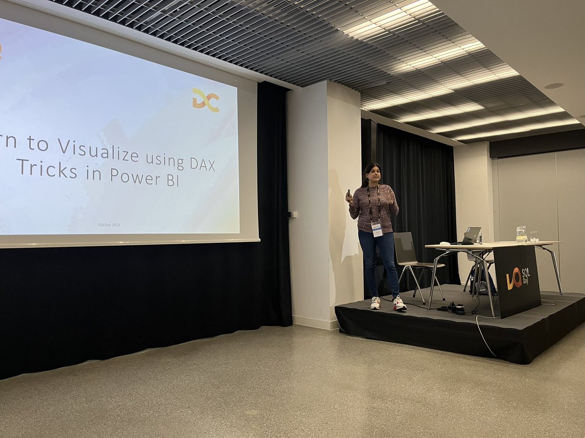 NowinskiK's tweet image. @pragati1187 is presenting her session about some dynamic formatting tricks in #powerbi #sqlday @sqlday