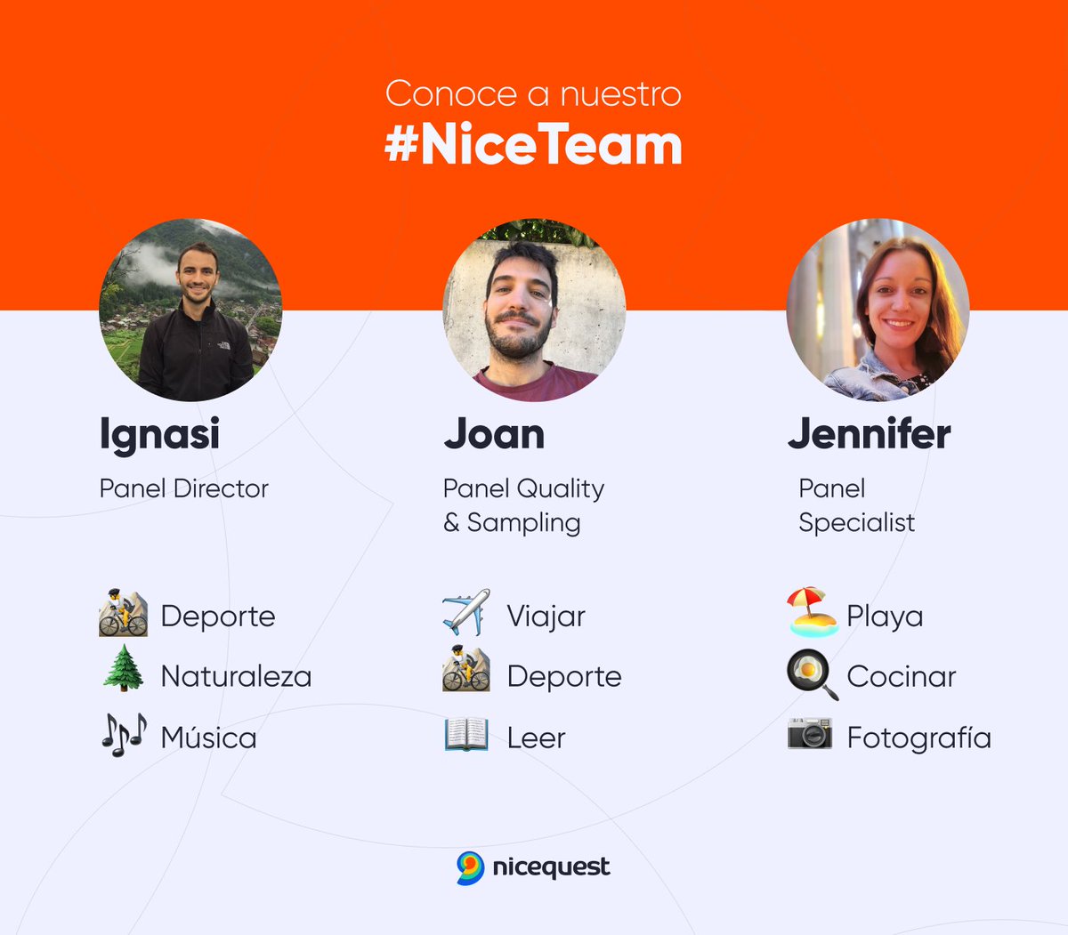 nicequest's tweet photo. 🤩 Detrás de la #ComunidadNicequest, está el trabajo de este gran equipo. 💪
Nuestro #NiceTeam de Panel Quality se encarga de cuidar la relación de lealtad con nuestros Colaboradores, garantizando recompensas justas y la máxima protección de los datos. 🔒 https://t.co/Besy1sYqw6