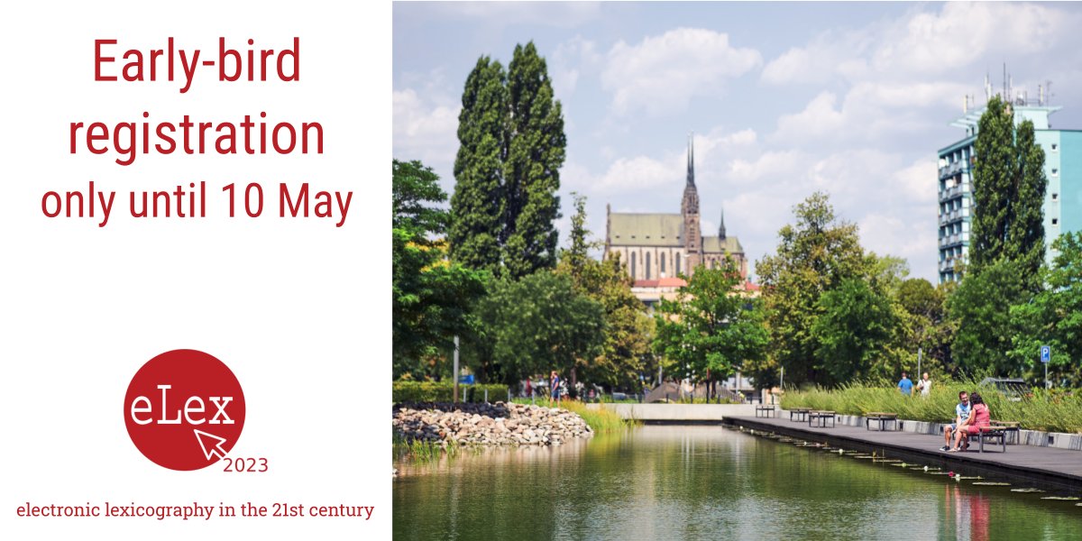 elex_conference's tweet photo. There is still one day left to register for the eLex 2023 conference with an early-bird discount.
https://t.co/iuTBwAsNY1
#lexicography #dictionaries https://t.co/wNUIC89Y7q
