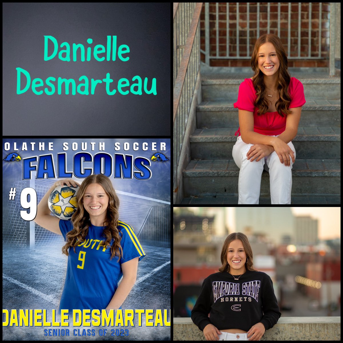 ⚽️SENIOR SPOTLIGHT⚽️

Danielle Desmarteau‼️

Favorite Memory: Beating OW and OE this season! 
Up Next: Emporia State University to study Pre Physical Therapy and play soccer! 

D has been a beast in the CB position! Nobody gets by her and we are going to miss her next year!