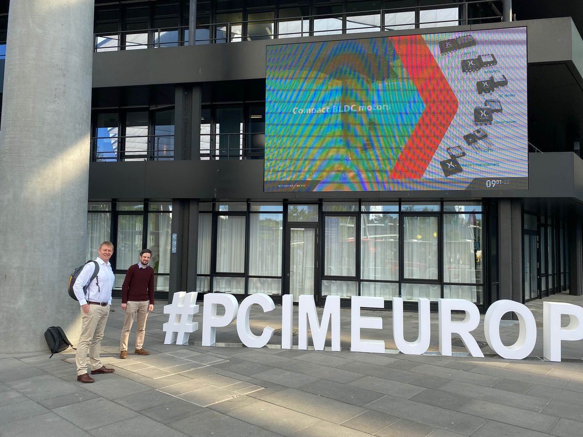 Our Director of Power Electronics Iain Mosely Ph.D. and Alex Ridge Ph.D. Senior Power Electronics Engineer @nyobolt will be attending #PCIM2023 in Nuremburg this week learning about the latest innovations and developments in #powerelectronics. #nyobolt #batteries #battchat