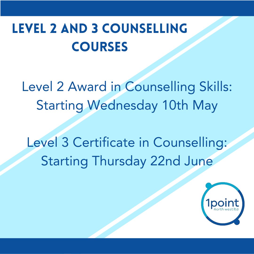 Last chance to book onto our Level 2 Award in Counselling Skills, take the next step in your career by clicking the link in our bio! #bolton #counselling #courses #education #therapy #Mindfulness
