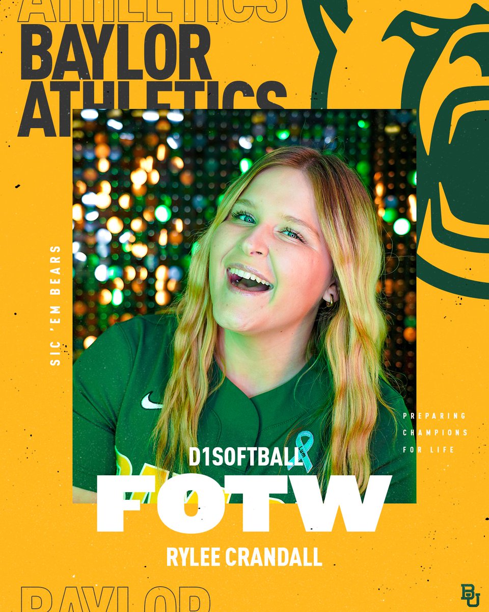 Baylor Softball (@baylorsoftball) on Twitter photo That's our ๐๐ฅ๐๐ฆ๐๐ ๐๐ก ๐
>> d1sb.co/3BaDexy
#SicEm | <a href="/D1Softball/">D1Softball</a> | <a href="/rylee_crandall/">RyLee Crandall๐</a> That's our ๐๐ฅ๐๐ฆ๐๐ ๐๐ก ๐
>> d1sb.co/3BaDexy
#SicEm | <a href="/D1Softball/">D1Softball</a> | <a href="/rylee_crandall/">RyLee Crandall๐</a>