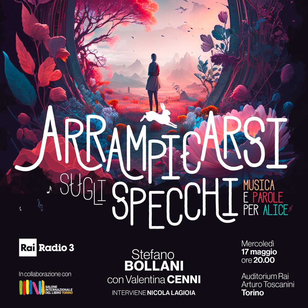 Da oggi, potete prenotarvi concerto inaugurale del #SalTo23 in collaborazione con <a href="/Radio3tweet/">Rai Radio3</a>, con <a href="/StefanoBollani/">Stefano Bollani</a>, Valentina Cenni e <a href="/NicolaLagioia/">Nicola Lagioia</a>, il 17/05 alle ore 20.00 all'Auditorium Rai di Torino!  Trovate i biglietti seguendo questo link: bit.ly/Concerto17magg… 🍄