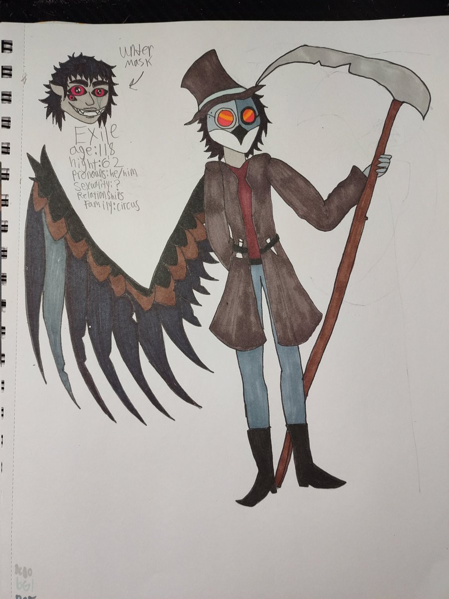 NoxiousSplash98's tweet photo. Oc Exile he is a fallen hessian which is like an angel https://t.co/qdnktBJsOE