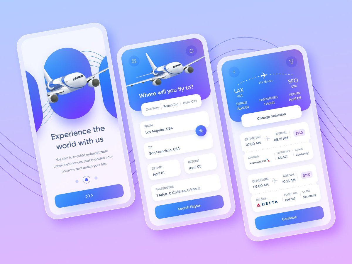 uiabkhalid's tweet image. Flight Ticket Booking Mobile App Design

dribbble.com/shots/20966541…

#figma #UIUXDesigner #appdesign #appdevelopment