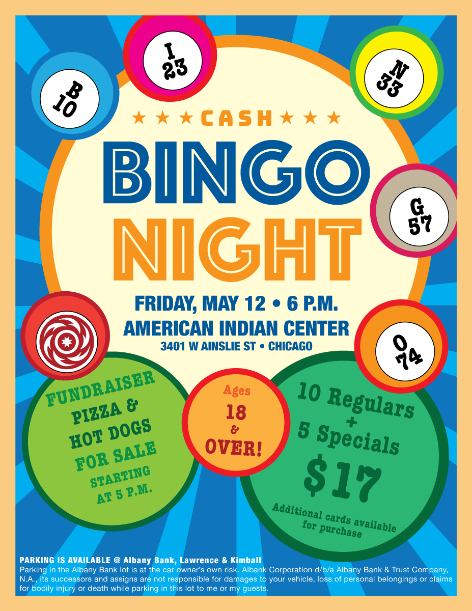 Please join us for #FridayNight Cash #Bingo Night at the American Indian Center May 12 at 6 p.m. For more details, please visit fb.me/e/1cjP1eqDg