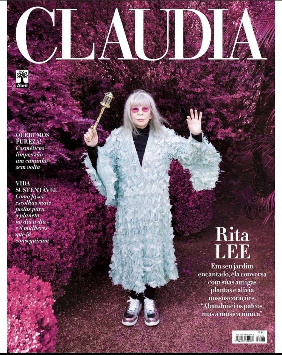 Em meus anos como diretora da Revista CLAUDIA tive a honra de na primavera da pandemia, em 2020, publicar esta capa com Rita Lee💜
Viva Rita!✨
