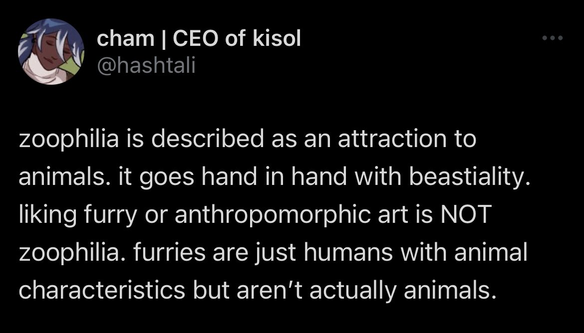 mambojuic's tweet photo. @RoXaS42122944 @7s37n @NakamuraKazuki8 @SoraNee22 @Cocogoatcutie I find furry porn gross in itself but this pretty much explains when something crosses the line of zoophilia https://t.co/PCBFBDoCVd