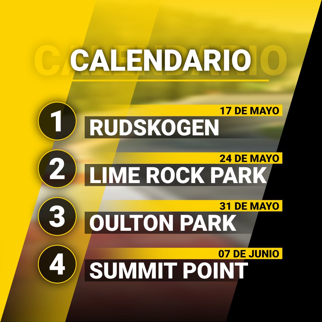 CLIO CUP EN AV! SE VIENE EL VERDADERO CHAPA CHAPA… NO TE LO PIERDAS 🔥

🔹Clio Cup - Setup Fijo.
🔹4 circuitos de contenido base.
🔹 Clasificación a 1 vuelta.
🔹 Sprint de 15min y Final de 25min.
🔹35 cupos limitados.