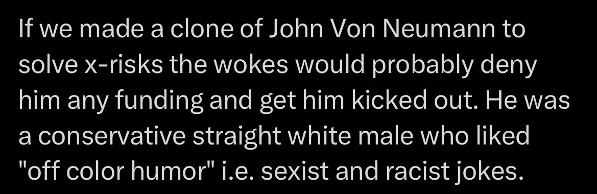 littmath's tweet image. the rise and fall of clone John von Neumann, as per tweets of people who think we should clone him