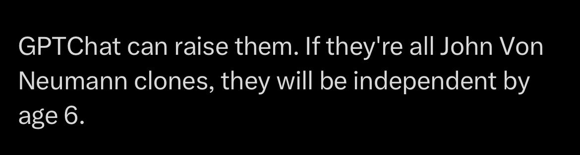 littmath's tweet image. the rise and fall of clone John von Neumann, as per tweets of people who think we should clone him