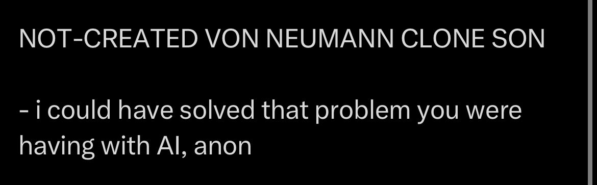 littmath's tweet image. the rise and fall of clone John von Neumann, as per tweets of people who think we should clone him