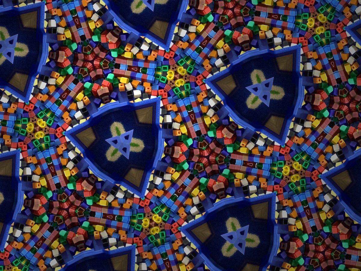 GreenFrog8's tweet photo. Year 1 students loved using #photobooth to create patterns using the kaleidoscope function. They will be using these in their AR scenes next week. Learnt this on one of  the workshops by @lyndsdive85  #KeyStage1computing https://t.co/C1fZn7pupa