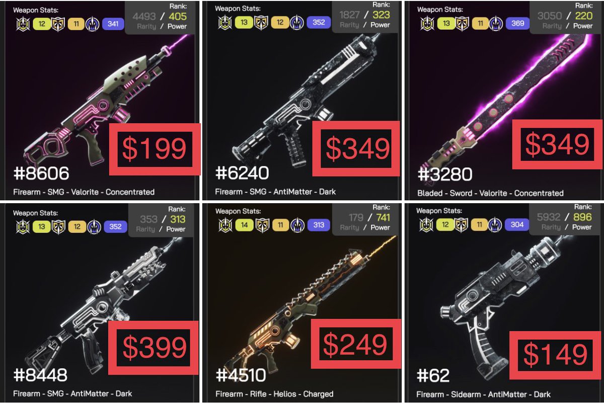 These high power weapons GOTTA GO to someone who wants to dominate in BBA. Who’s looking for strong weapons right now? #alphabotsociety