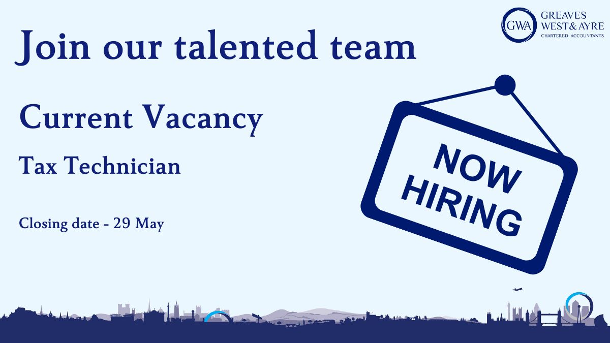 We have another exciting opportunity...

We are looking for a motivated and experienced Tax Technician to join our Tax Department.

You can find out more about the role and how to apply here - loom.ly/UuGYl5E

#tax #taxdepartment #hiring