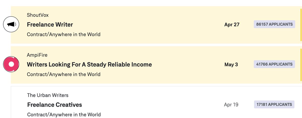 So, it already seems impossible to apply for a job and hear back, so what should motivate me to apply to some of these jobs, @weworkremotely when there are ...checks notes, 86,000 applicants??